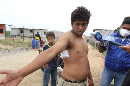 Darwin Muentes Morán relató la forma en que fue asesinado su padre y cómo resultó herido.