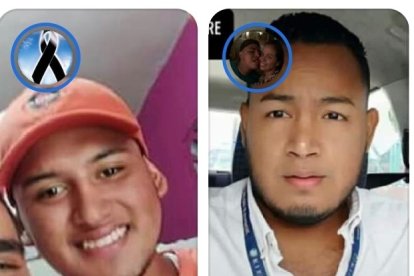 Las víctimas Eduardo Fernando Díaz Yagual, de 29 años, y Jeremy Washington Cedeño Cruz, de 19.