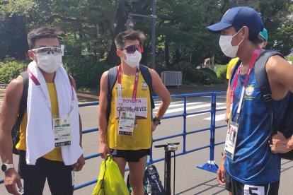 Sebastián Rosero, Darwin Castro y Diego Arévalo ahora se preparan para la prueba de 1.500 metros.