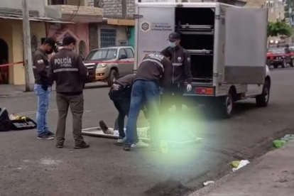 El levantamiento del cuerpo se realizó a las 06:30 de este viernes 3 de septiembre.