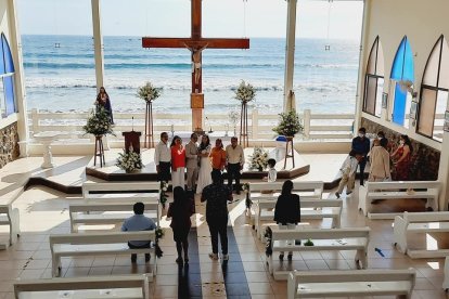 La iglesia ofrece una escenografía natural impresionante.