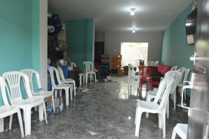 Botellas de licor y una caja de bala se hallaron en la casa donde se realizó  el cumpleaños.