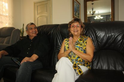 Los abuelitos de Leylah en su domicilio de Salinas.