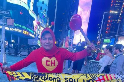Ronald desde el 2017 es hincha de Barcelona.