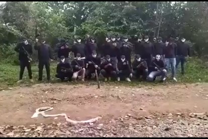 Este grupo de sujetos habría amenazado con atentar en contra de grupos criminales.