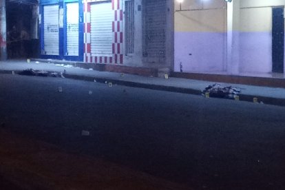 El lugar donde fue asesinado Álex Quiñónez.