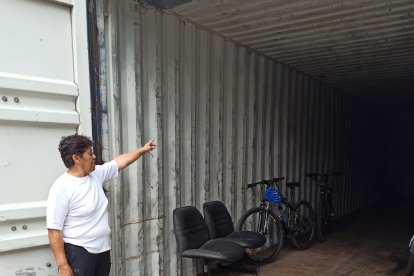 El Municipio entregó un container para que los afectados guarden sus cosas.