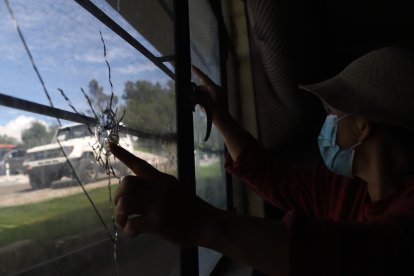 Los proyectiles ingresaron por la ventana.