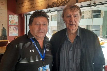 Roberto Plaza y Dussan Drascovich ex entrenador de Ecuador.