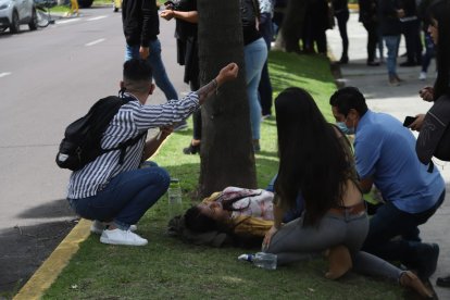 Personas se desmayaron por el susto. Fueron atendidas por vecinos.