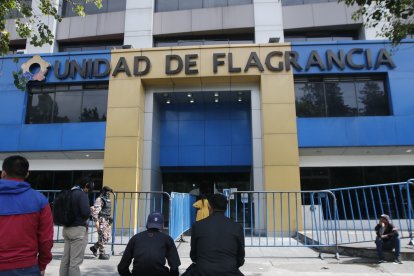 Lo llevaron a la Unidad de Flagrancia, en el centro - norte de la urbe.