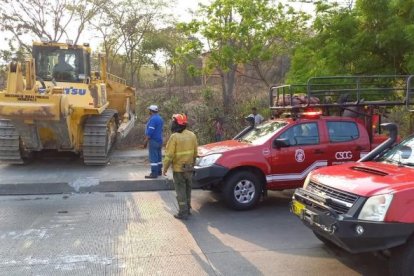 Hecho. Diferentes equipos se encuentran en el sitio