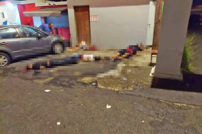 Los acribillados en aquel lugar.