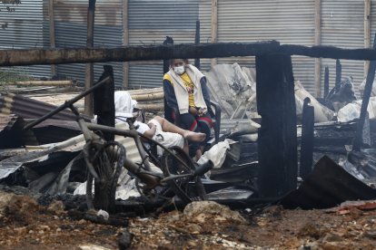 La mayoría de afectados decidió quedarse en el sitio del suceso.