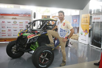 Sebastián Guayasamín en su participación en el Rally Dakar 2022.