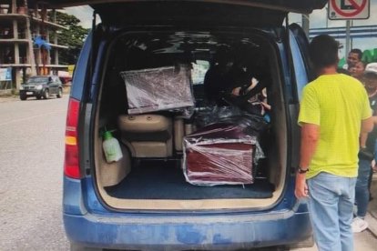 Los féretros llegaron este lunes hasta Shushufindi, Sucumbíos