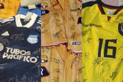 Seis camisetas  con firma hicieron la Navidad diferente.