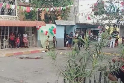 Uno de los ataque ocurrió en este lugar, en Esmeraldas, donde murió una persona en un agasajo navideño.