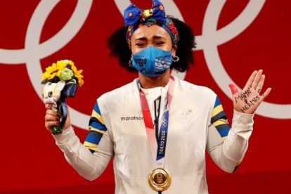 Neisi Dajomes demostró su gran nivel al obtener el oro olímpico.