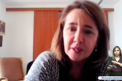 Momento en que la concejal Luz Elena Coloma escuchó la expresión.