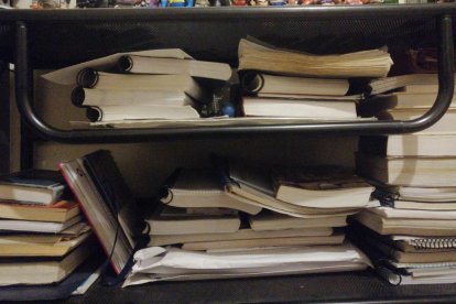 Los libros de estudios de Leví.