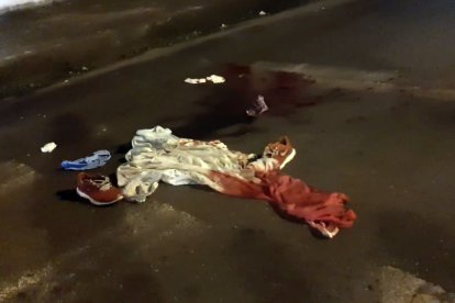 Las huellas de la matanza.