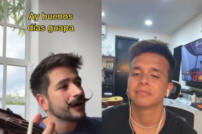 Hace unas horas subió una reacción a un video del colombiano  Camilo.