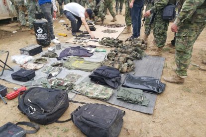 Estas armas eran del Frente Óliver Sinisterra y fueron halladas en Mataje el 20 de enero.