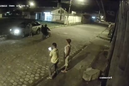 El assinato de Bravo quedó registrado en una cámara de video vigilancia.