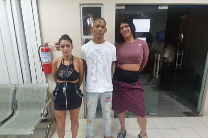 Wendy Durán y los hermanos Frank y Víctor Vázquez, todos venezolanos, ‘cayeron’ en el centro porteño.