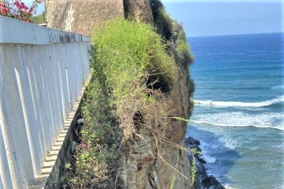 El santuario se asienta sobre lo alto de una montaña que constantemente tiene deslizamientos.
