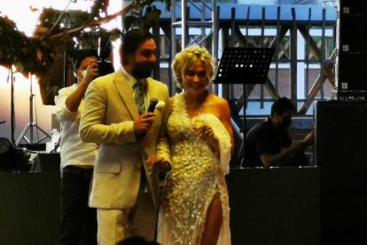 Cynthia Viteri, en su matrimonio soñado.