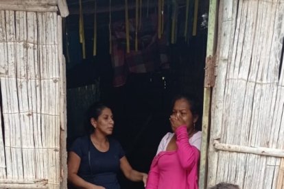 La vivienda donde ocurrió el incidente en el que un niño podría perder la vida.