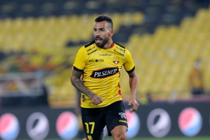 Carlos Tévez fue el invitado especial que tuvo Barcelona en la Noche Amarilla, en enero pasado.