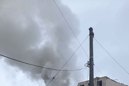 Una de las secuelas que dejó el ataque ruso en territorio ucraniano.