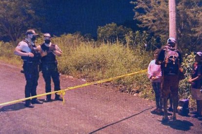 En este lugar del cerro Las Cabras fue encontrado Darwin Fuentes Pérez.