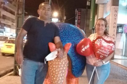 La pareja tenía 11 años unida. Una foto  del recuerdo, cuando todo era amor.