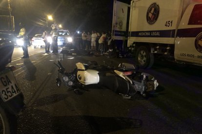 En esta moto se trasladaba Cando.