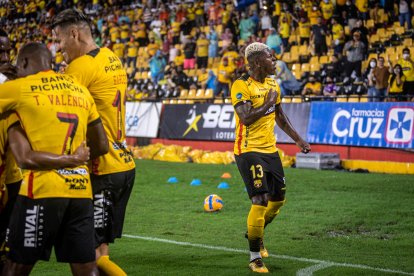 Gabriel Cortez fue vital en el triunfo de Barcelona, ante Independiente del Valle.