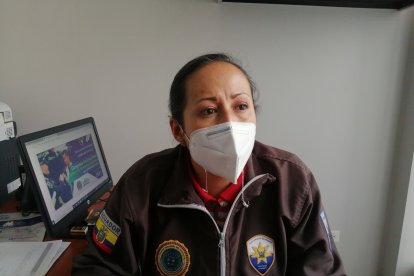La capitán Magally Altamirano mencionó que las mujeres ya denuncian sin miedo, en Tungurahua