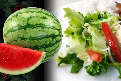 Frutas y vegetales también ayudan a hidratar.