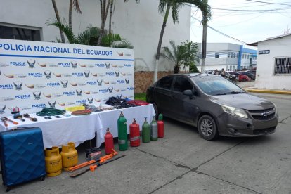 Lo que se les incautó a la banda detenida.