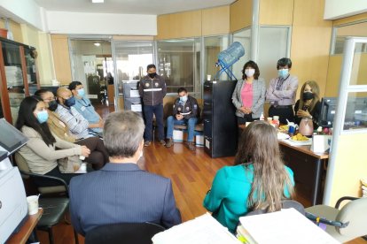 Funcionarios de la Fiscalía hicieron la entrega simbólica de los restos.