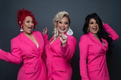 Mayensi, con Lila Flores y Katty Elisa, conforma el grupo Las Damas de Hierro