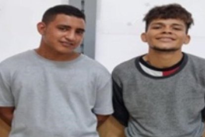 A Alexander Daniel Andrade (izda.), alias Pipo, y a Jonathan Crespo, alias Duende, les dictaron prisión.