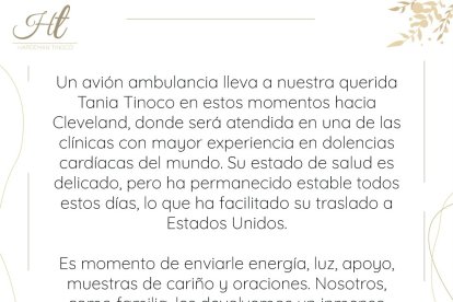 El comunicado fue compartido con los medios de comunicación