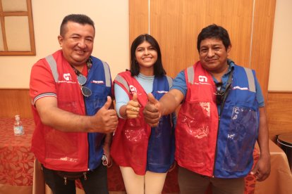 Eugenio Loor, Mayerli Macías y Eduardo Guamán son los 'duros' de las ventas.