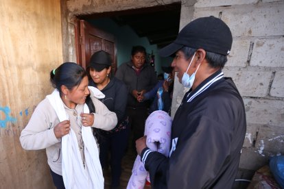 Blanca  Pulamarín se hizo cargo de la infante.