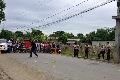 En la escena del crimen de Jordan, los gendarmes acordonaron el sitio.