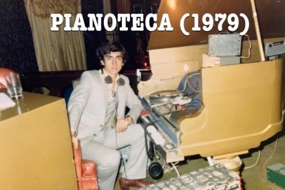 Cuando trabajaba en la Pianola, en 1979.